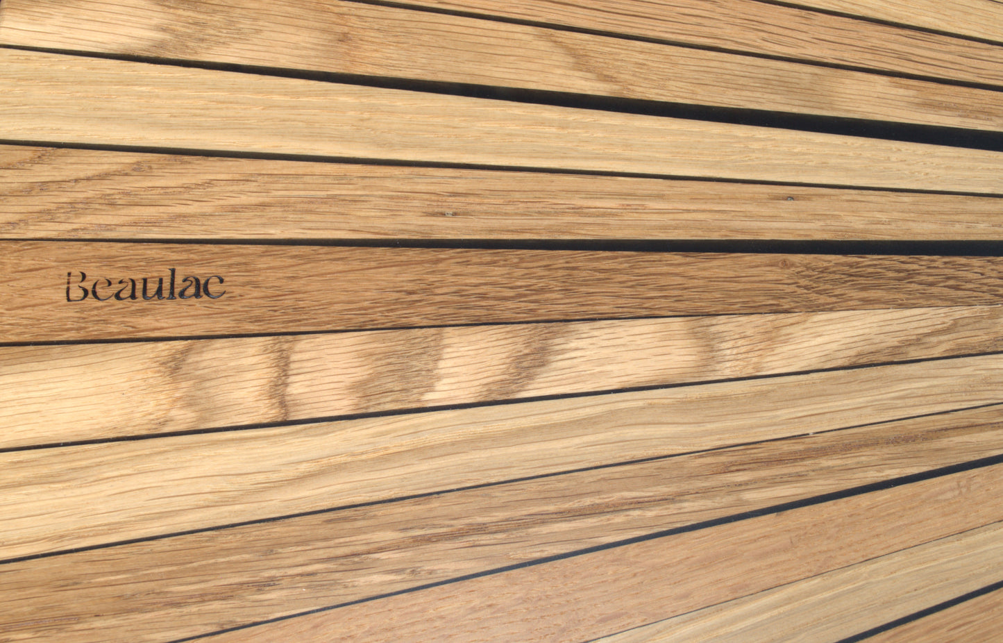 Plateau rond chêne "soleil " vernis bord droit Diam 1000mm (A103)
