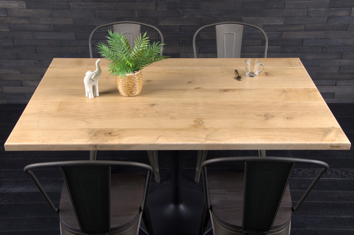 Plateau chêne massif 1400X900mm vernis mat (N°A094)
