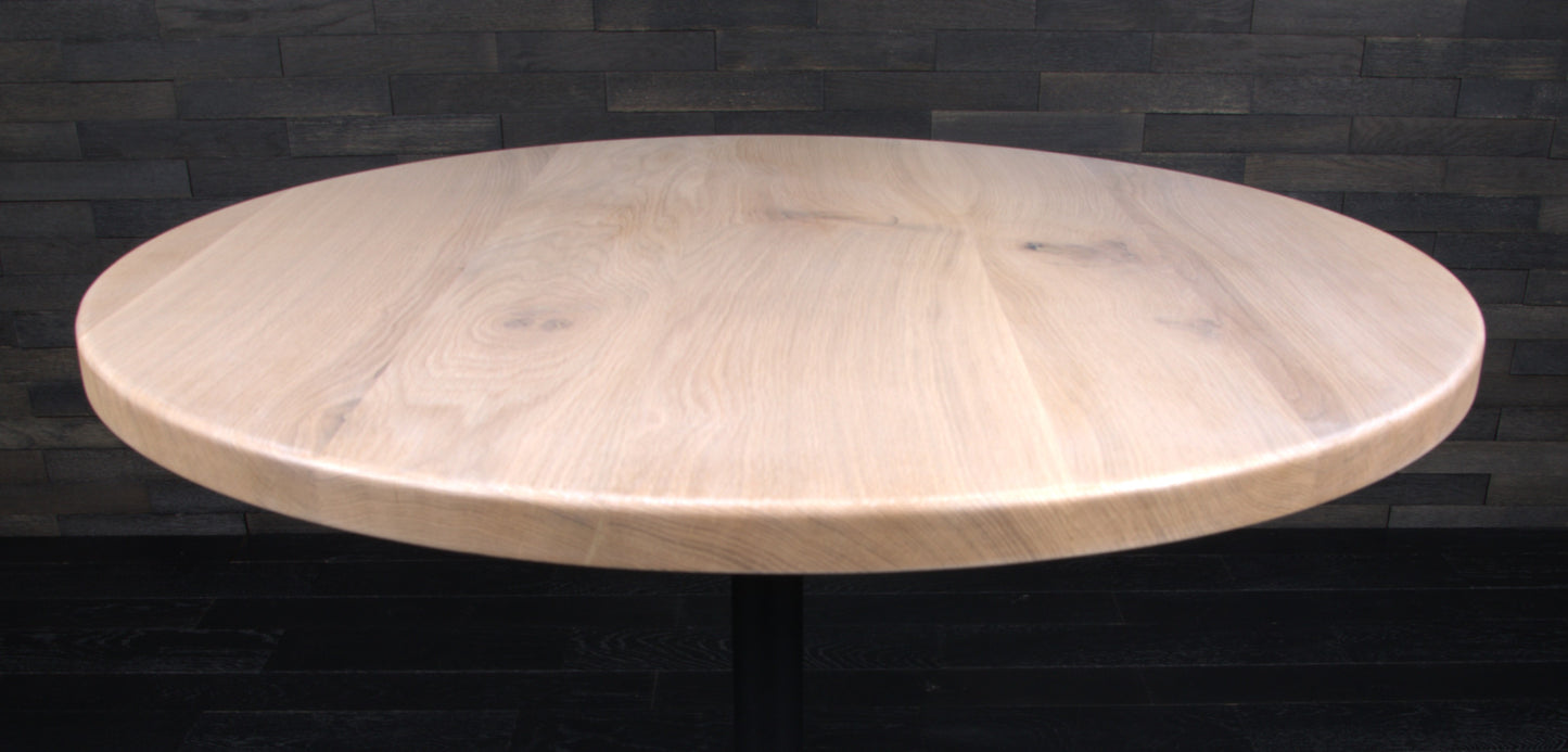 Plateau chêne massif 1000mm vernis blanchi (N°A092)