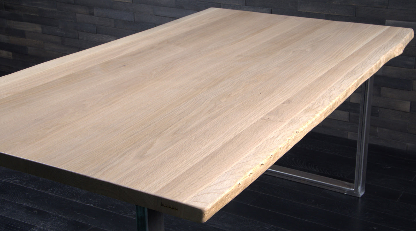 Plateau chêne vernis mat 1600 x 920 BORDS NATURE (A068)