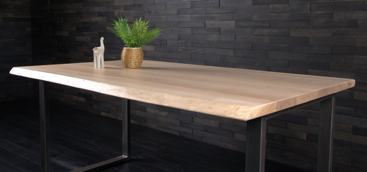 Plateau chêne vernis mat 1600 x 920 BORDS NATURE (A068)