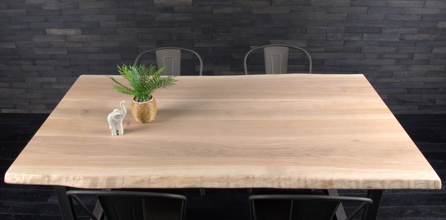 Plateau chêne Vernis Mat 1800 x 930 BORDS NATURE (A067)