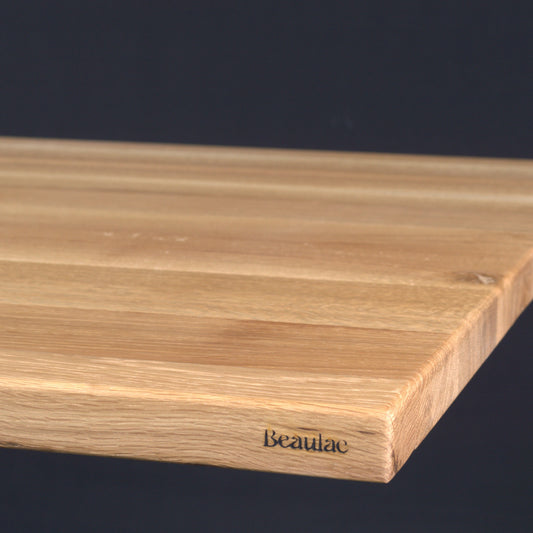 Plateau chêne 1000 x 1000 vernis BORDS DROITS (A060)