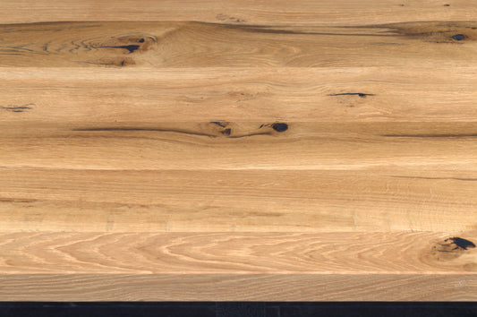 Plateau chêne 1200 x 1200 vernis BORDS DROITS (A056)