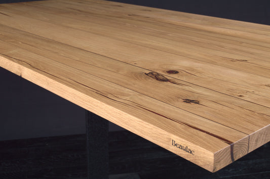 Plateau chêne 1600 x 910 résine Red Alert BORDS DROITS (A049)