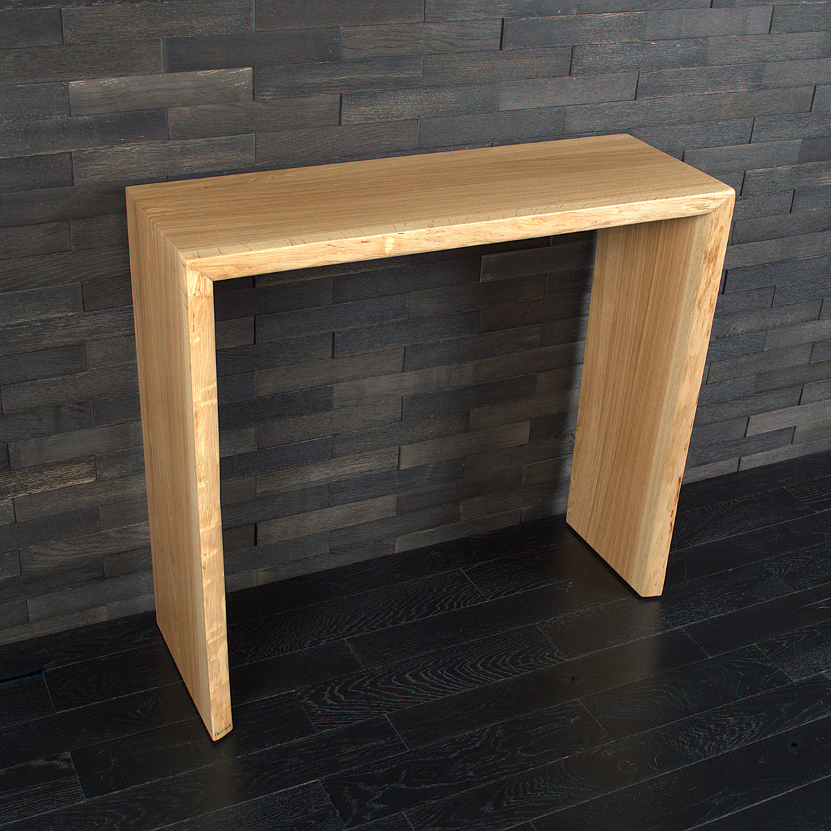 Console en chêne massif à bords naturels – N°A171