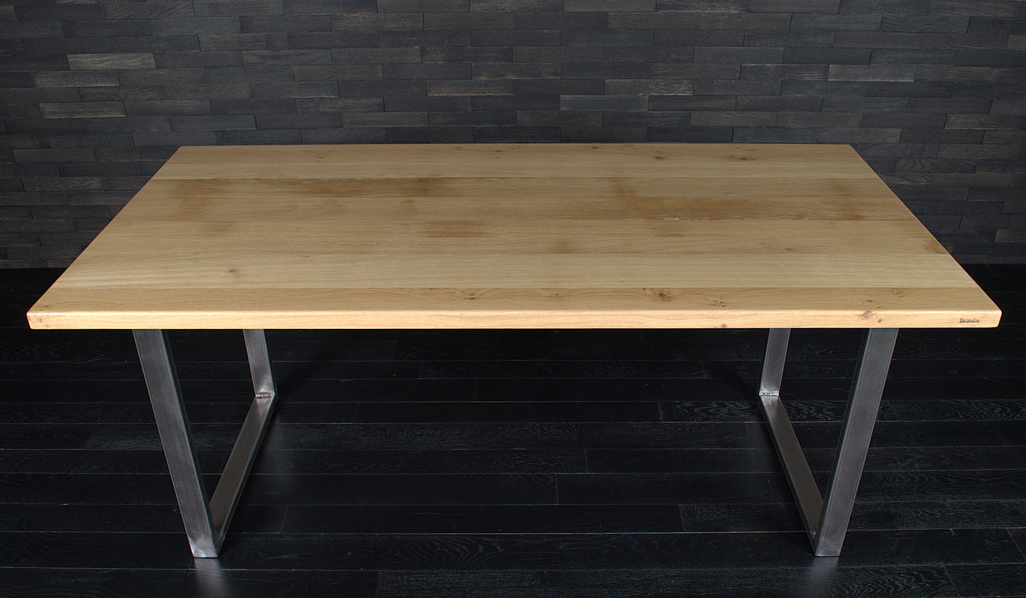Plateau chêne massif 1800X900mm vernis mat (N°A127)
