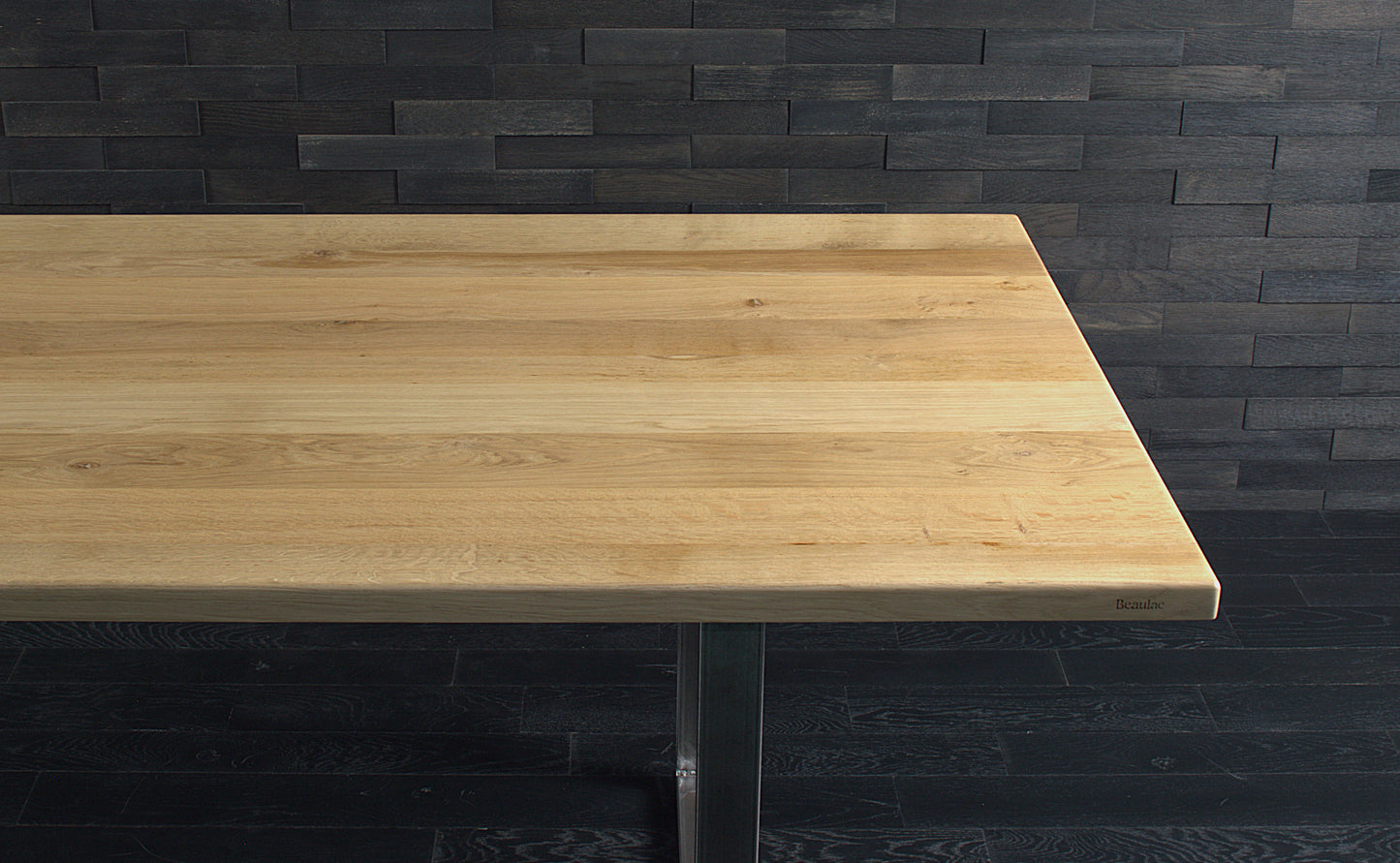 Plateau de table chêne massif rectangle 2300X950mm vernis mat, N°A128