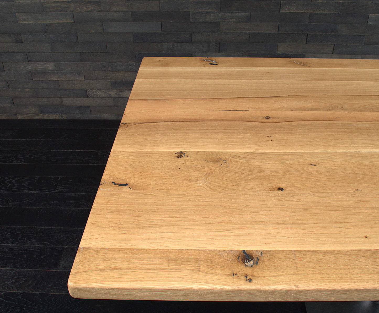 Plateau chêne massif 1600X900mm "PONT DE BATEAU" vernis mat (N°A079)