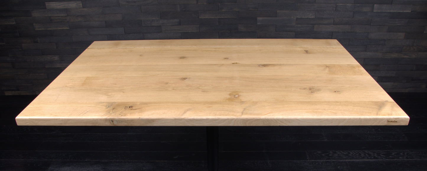 Plateau chêne massif 1400X900mm vernis mat (N°A094)
