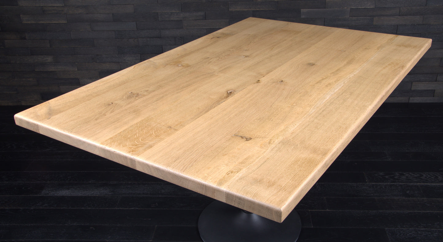 Plateau chêne massif 1400X900mm vernis mat (N°A094)