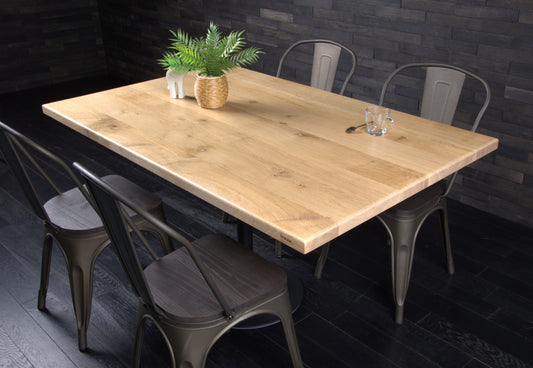 Plateau chêne massif 1400X900mm vernis mat (N°A094)
