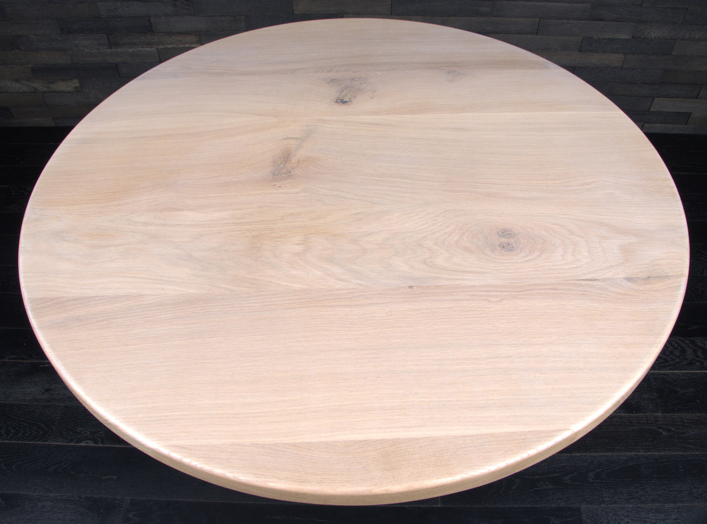 Plateau chêne massif 1000mm vernis blanchi (N°A092)