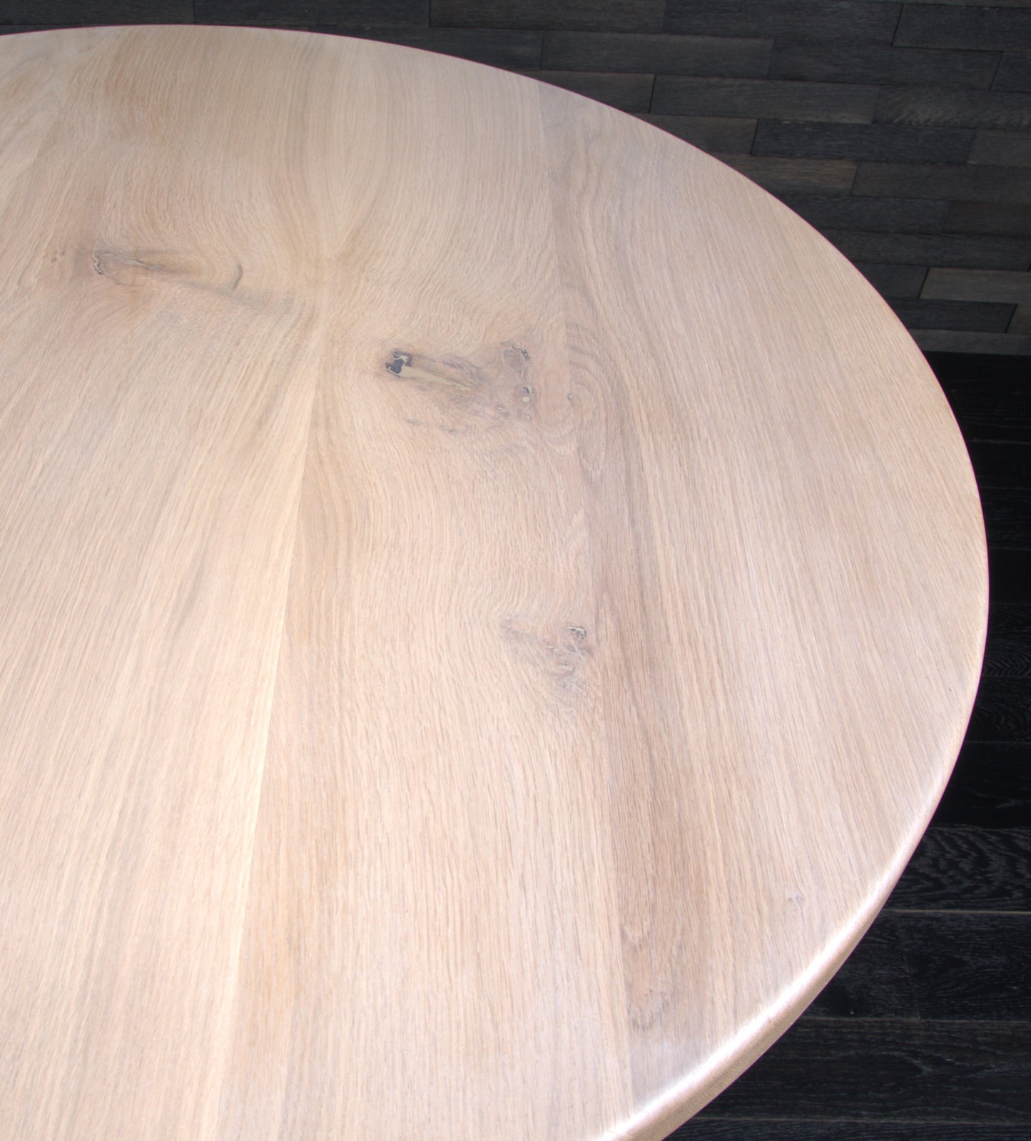 Plateau chêne massif 1000mm vernis blanchi (N°A092)
