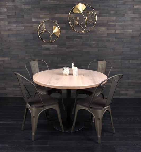Plateau chêne massif 1000mm vernis blanchi (N°A092)