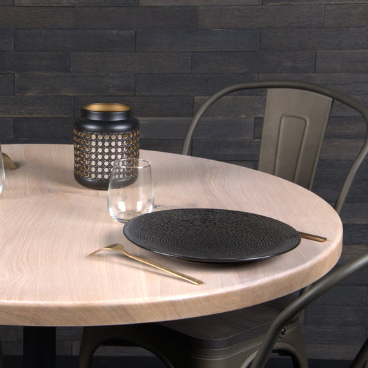 Plateau chêne massif 1000mm vernis blanchi (N°A092)