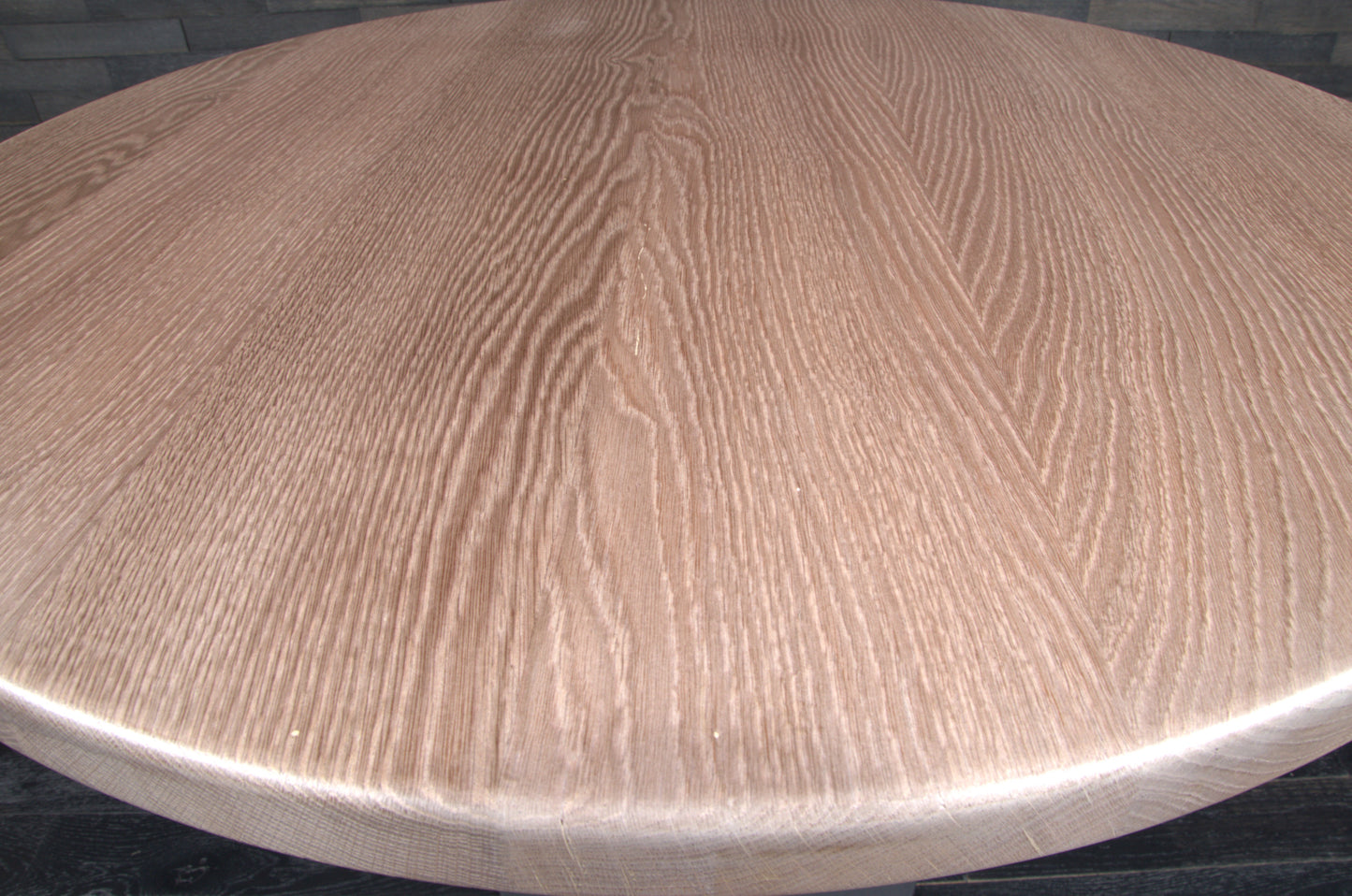 Plateau chêne massif 1000mm teinté vernis mat (N° A093)