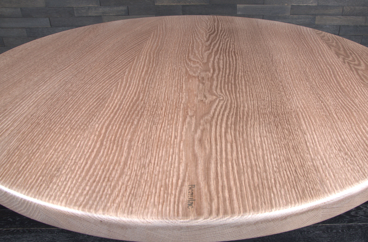 Plateau chêne massif 1000mm teinté vernis mat (N° A093)
