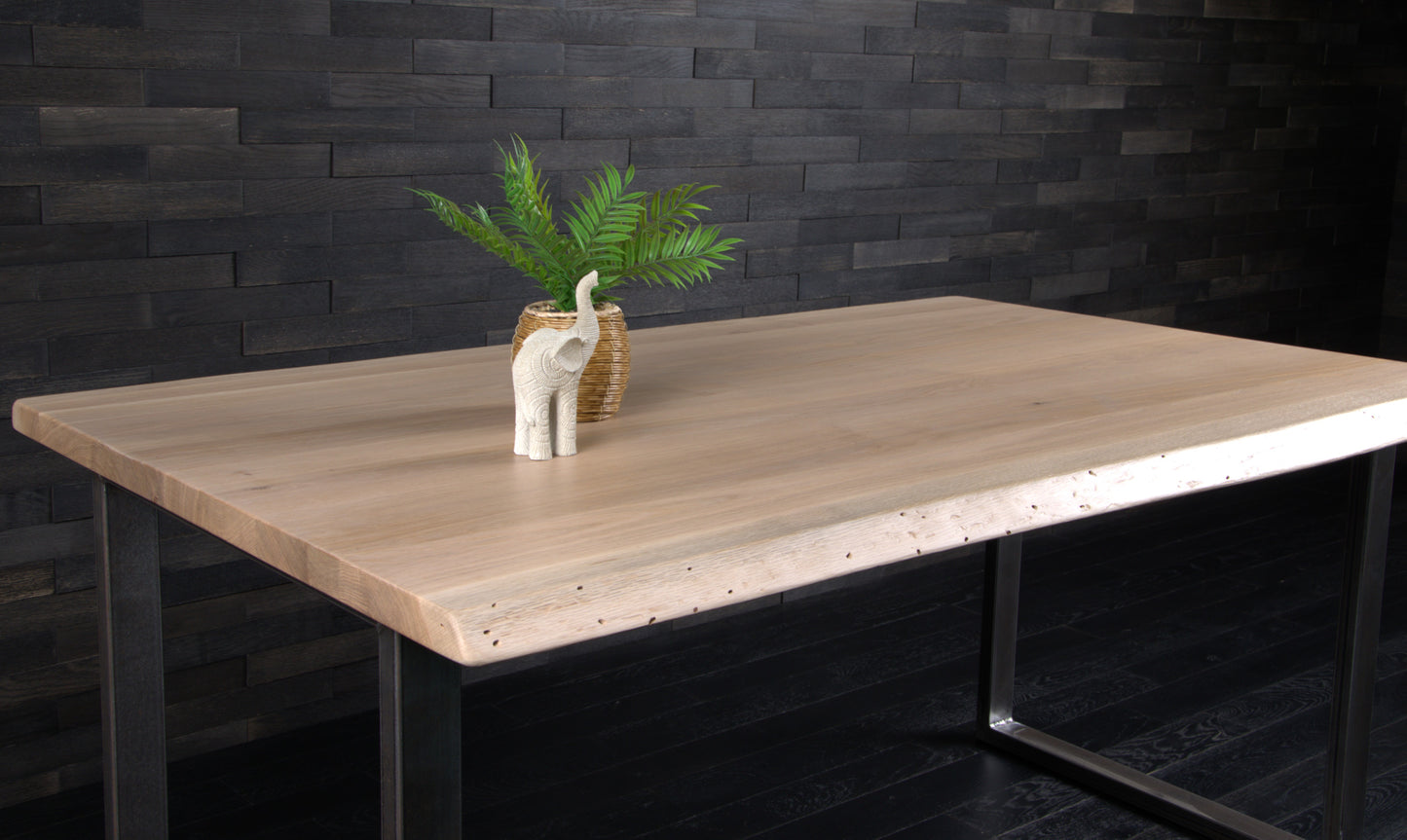 Plateau chêne vernis mat 1600 x 920  BORDS NATURE (A068)