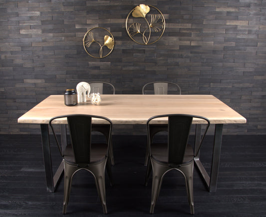 Plateau chêne Vernis Mat 1800 x 910  BORDS NATURE (A066)