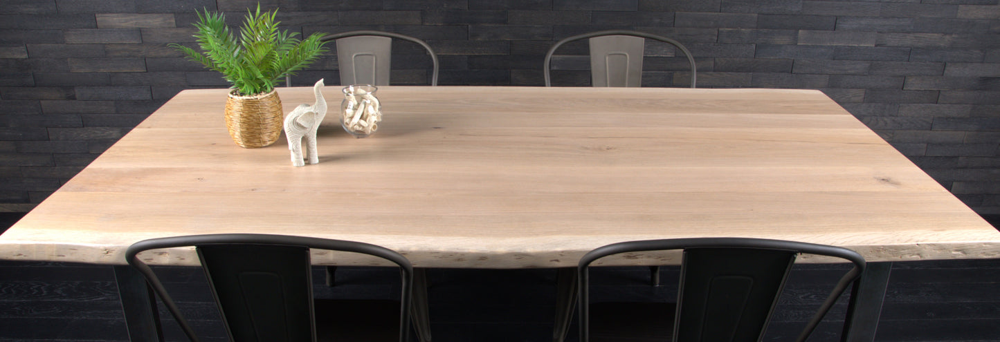 Plateau chêne Vernis Mat 1800 x 910  BORDS NATURE (A066)