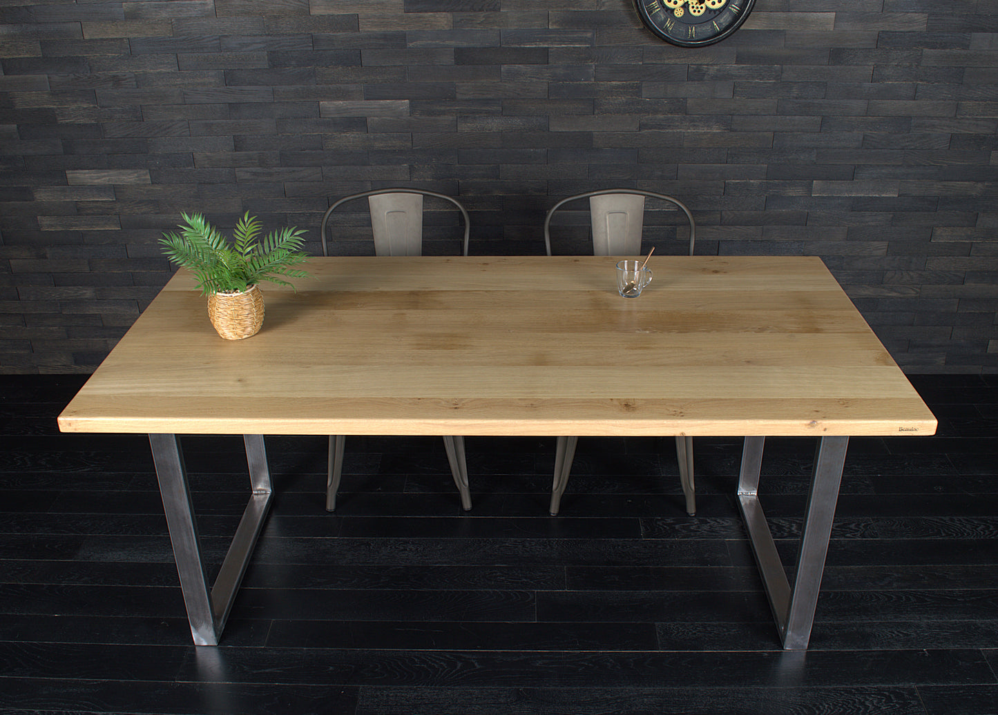 Plateau chêne massif 1800X900mm vernis mat (N°A127)