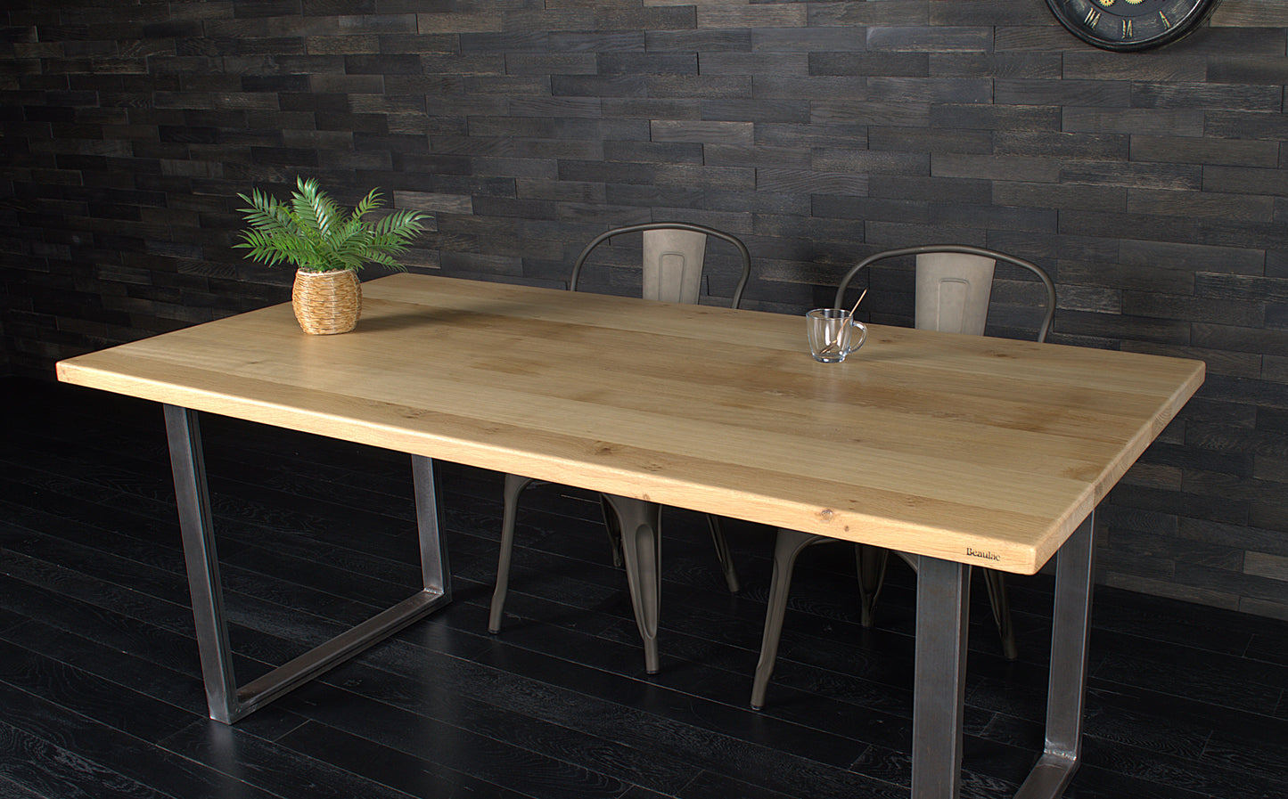 Plateau chêne massif 1800X900mm vernis mat (N°A127)