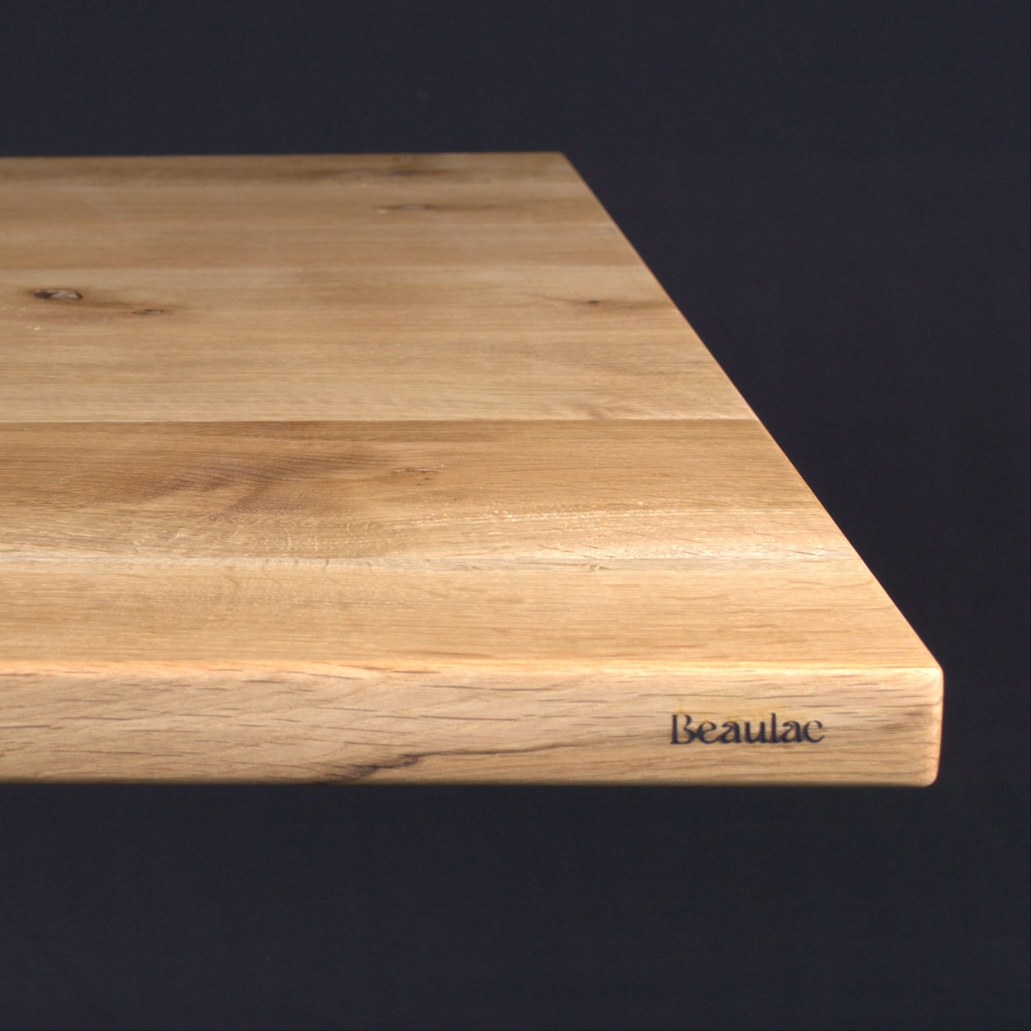 Plateau chêne massif carré 1200X1200mm vernis mat (N°A059)