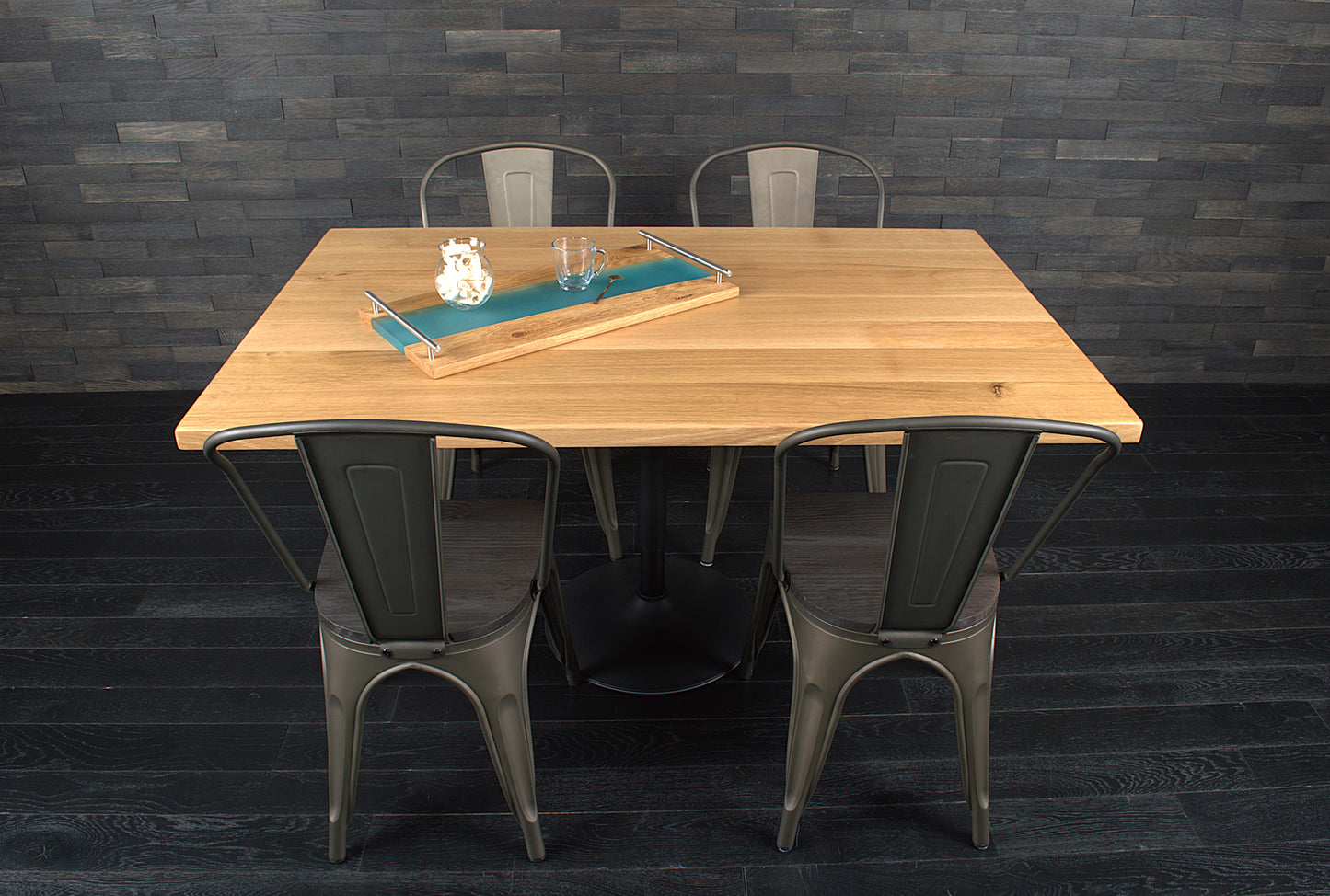 Plateau chêne 1400x900mm vernis mat – Fabrication artisanale (N°A096)