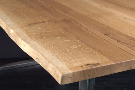 Table chêne 1800 x 920  vernie BORDS NATURE (A057)