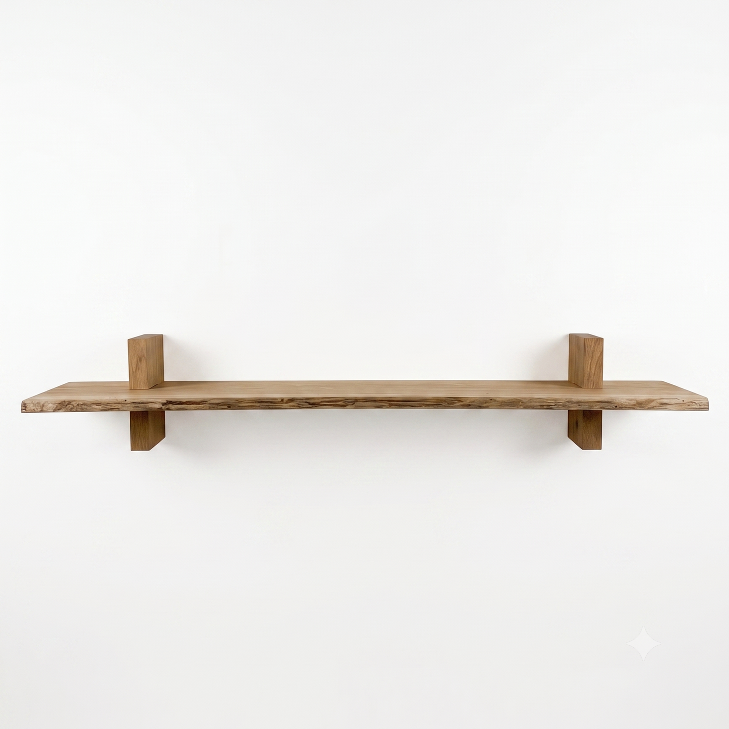 Etagère chêne brut bord Edge Nature 1000X200-250X20mm (N°A177)