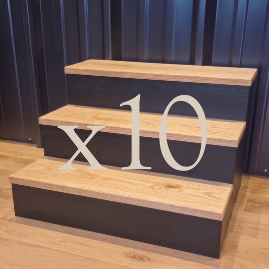 10 marches vernies ~ chêne sans nœud